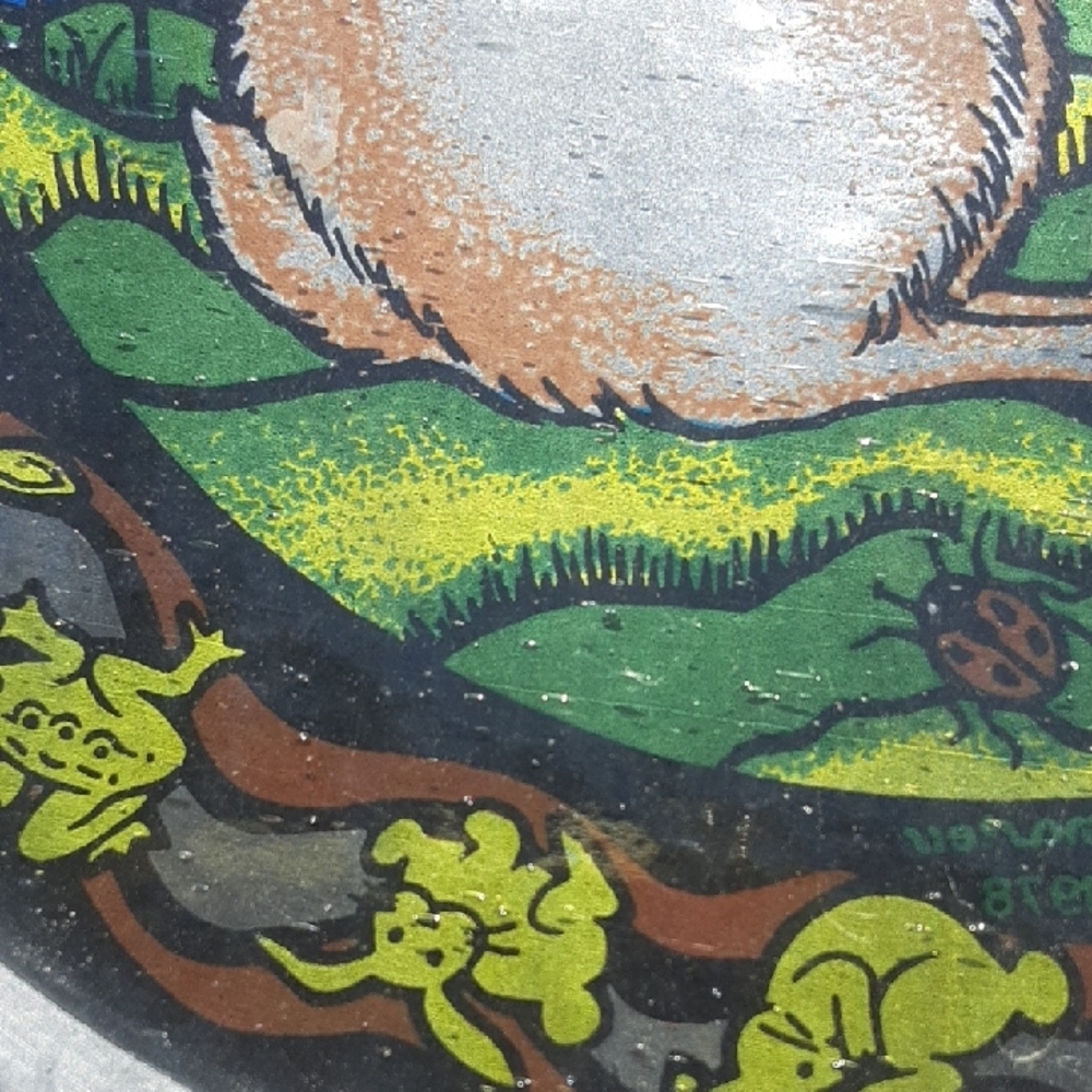 Charming Rabbit Art Glass Panel - Picture 4 of 6